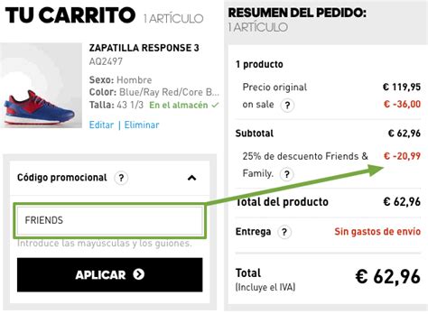 cupón descuento adidas argentina